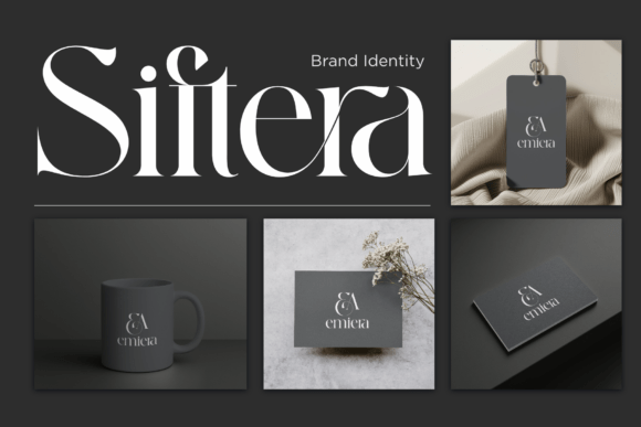 Siftera Font PNG with transparent background - Preview 4