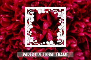 20 Paper Cut Floral Frames SVG Graphic by reddish · Creative Fabrica