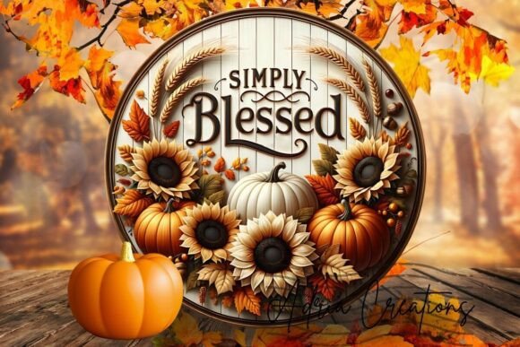 3D Autumn Pumpkin Welcome Sign Png