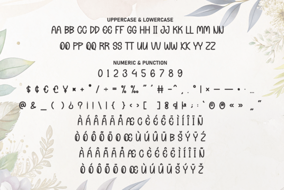 Angela Flower Font - Preview 6