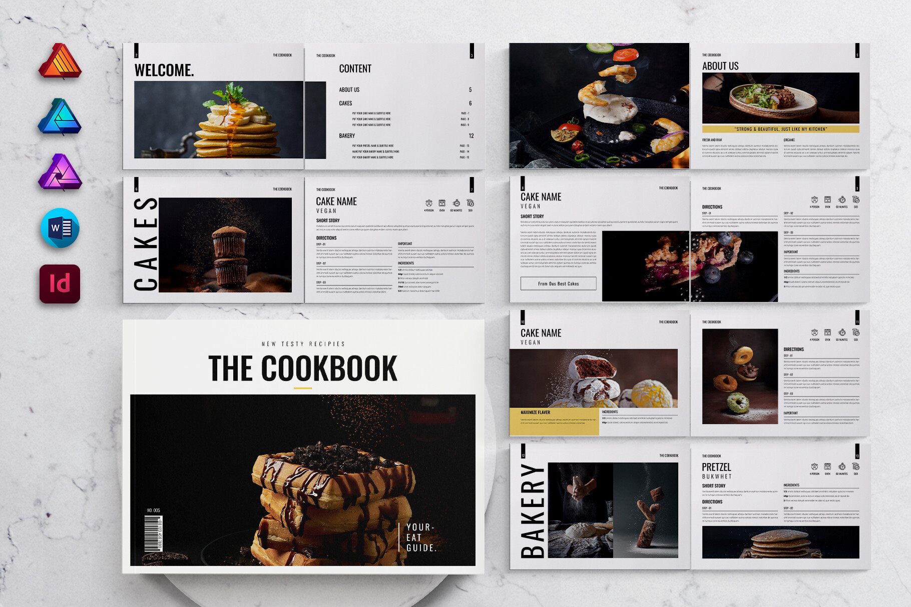 Cookbook Template Landscape