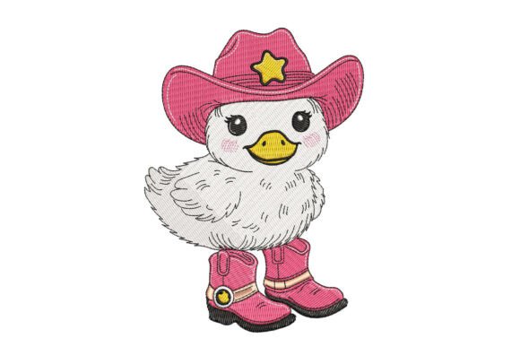 Cute Cowboy Duck