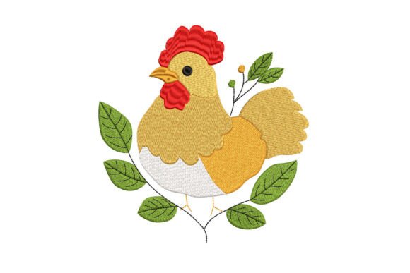 Floral Rooster