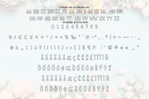 Flower Font - Preview 6