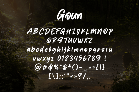 Goun Font - Preview 1