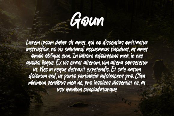 Goun Font - Preview 2