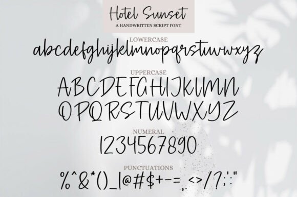 Hotel Sunset Font PNG with transparent background - Preview 6