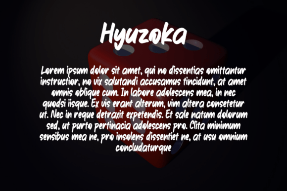 Hyuzoka Font PNG with transparent background - Preview 2