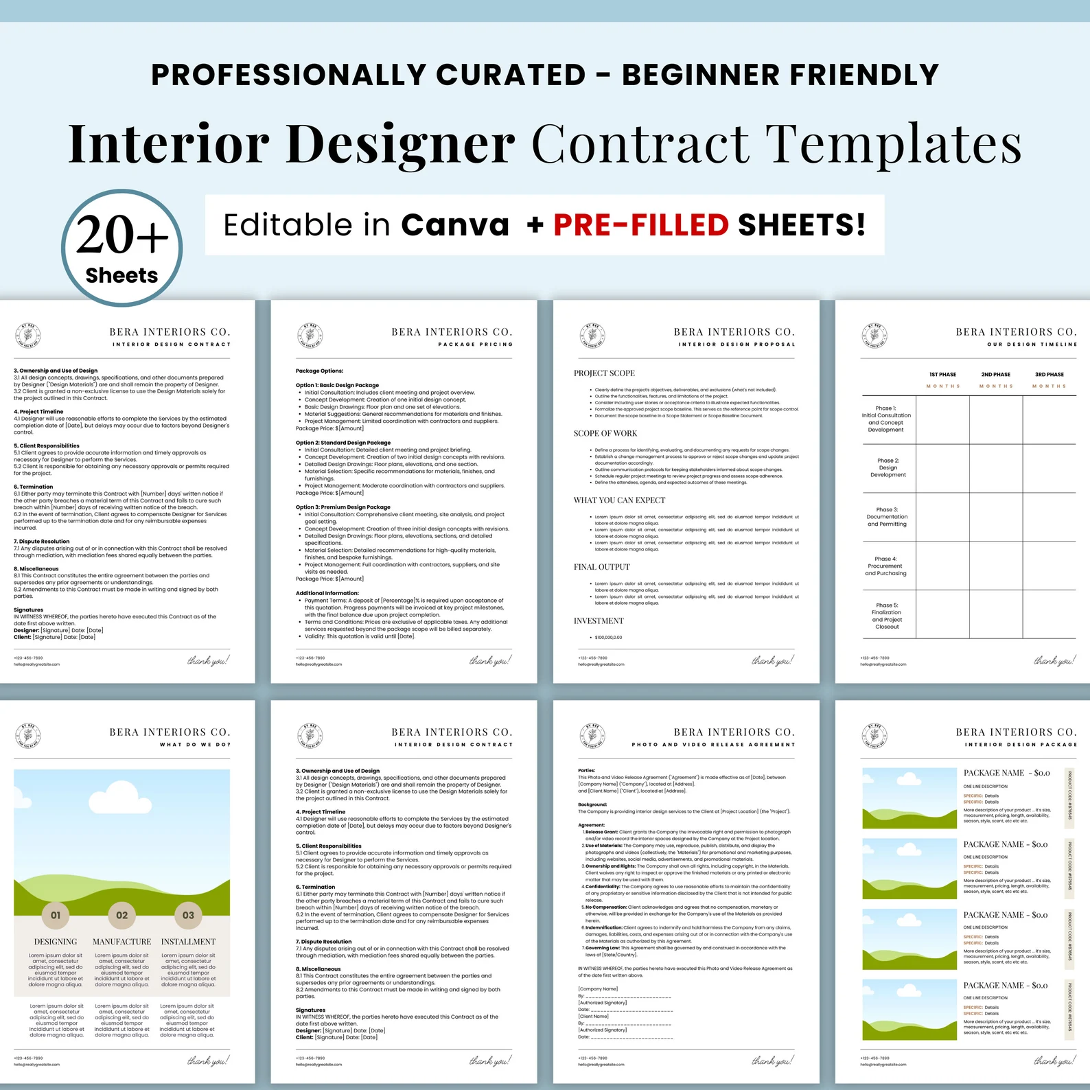 Interior Design Contract Template