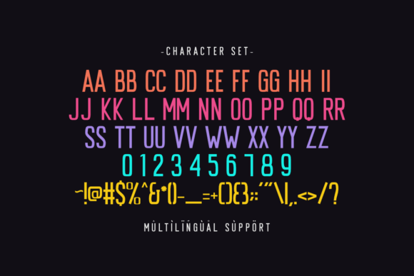 Julyteen Font PNG with transparent background - Preview 1