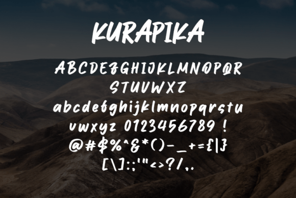 Kurapika Font PNG with transparent background - Preview 1
