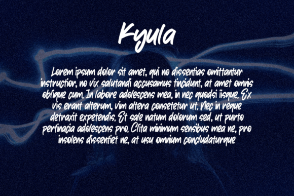 Kyula Font PNG with transparent background - Preview 2
