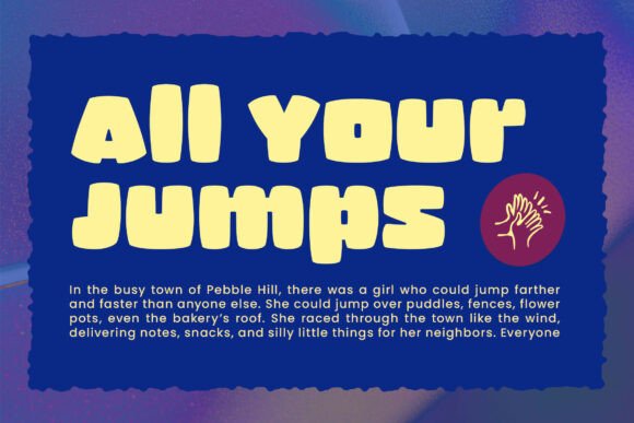 Quick Jumps Font PNG with transparent background - Preview 6