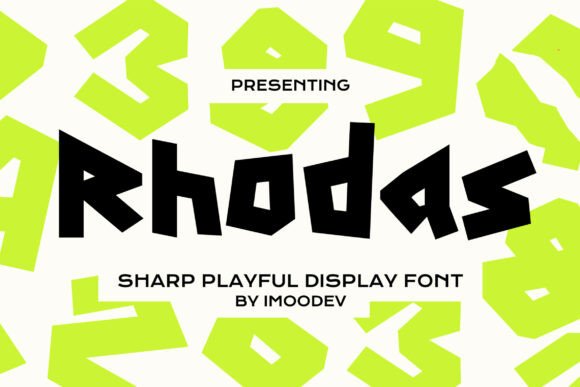 Rhodas Display Font By imoodev