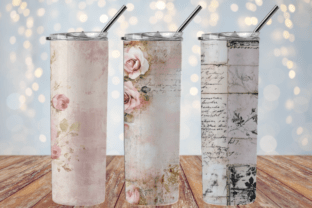 Shabby Chic Pink Lace Journal Papers Graphic by Creative River ...