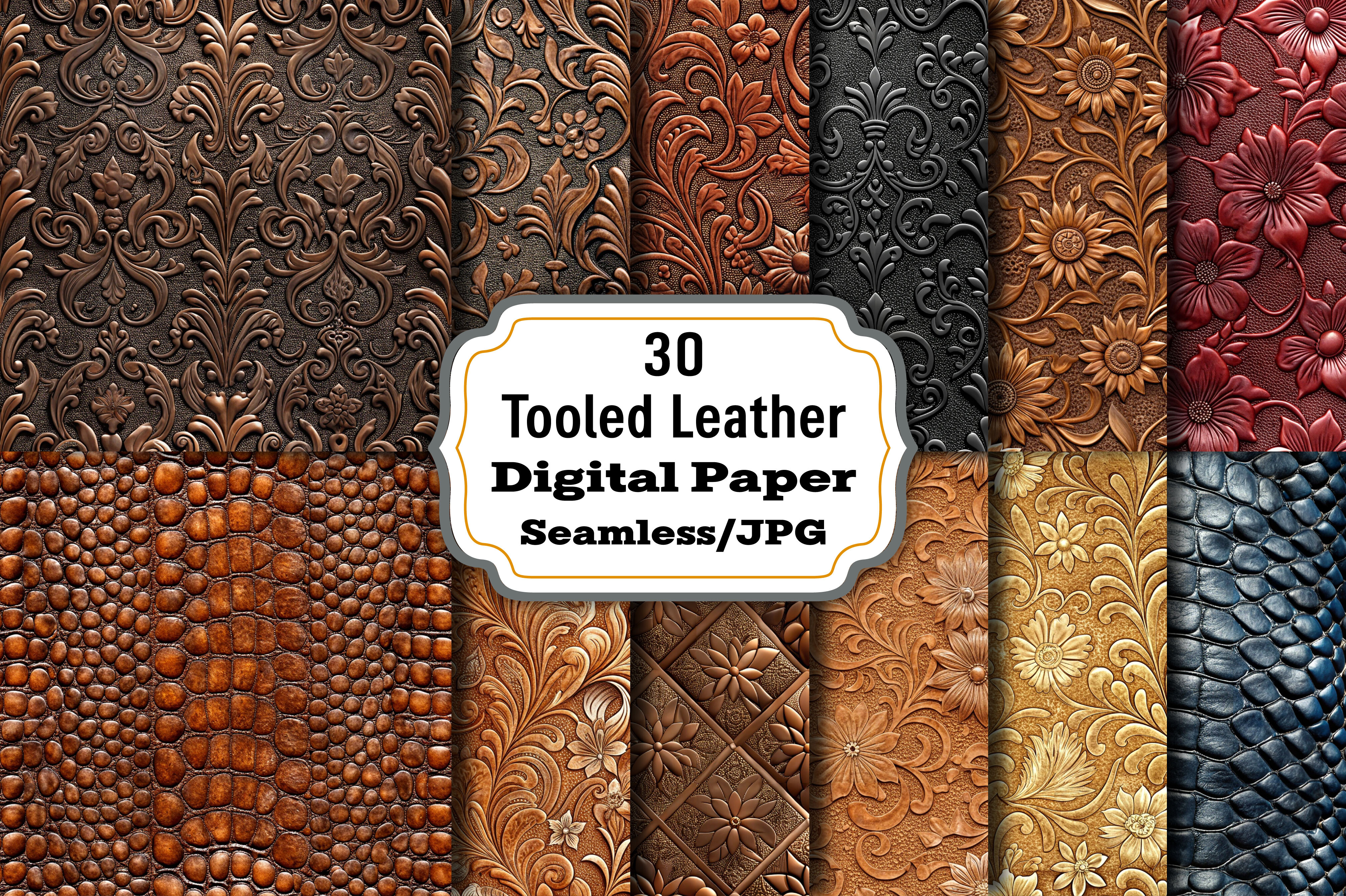 Tooled Leather Texture Patterns
