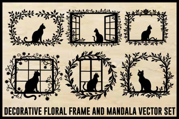Vintage Floral Laser Cut Ornamental Fram