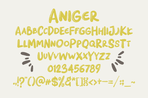 Aniger Font - Preview 3