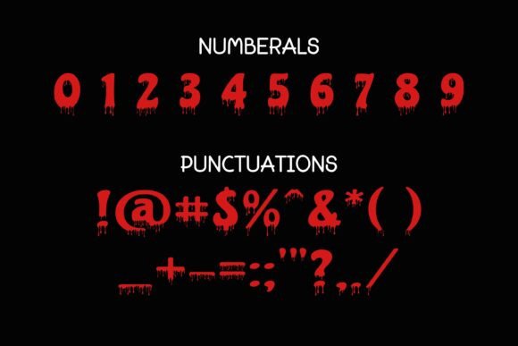 Blood Drip Font - Preview 2