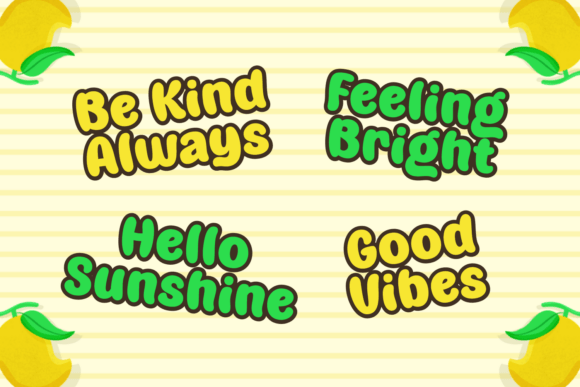 Bubbly Mango Font - Preview 2