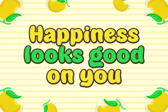 Bubbly Mango Font - Preview 3