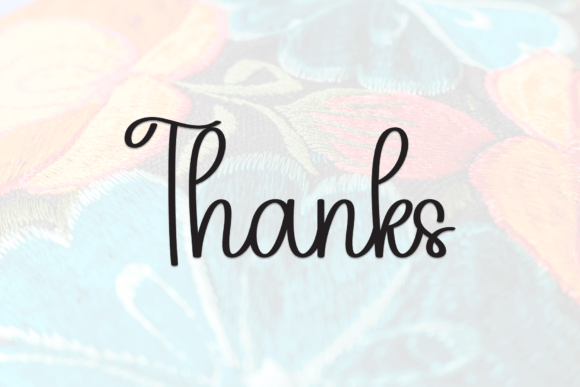 Embroidery Font - Preview 6
