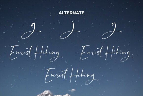 Everest Hiking Font - Preview 5