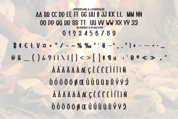 Fire Camping Font - Preview 6
