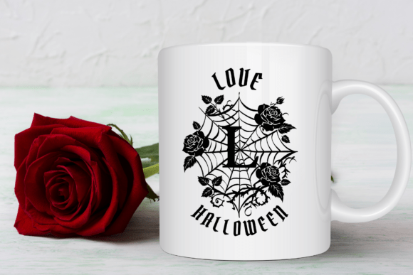 Halloween Rose Font PNG with transparent background - Preview 2