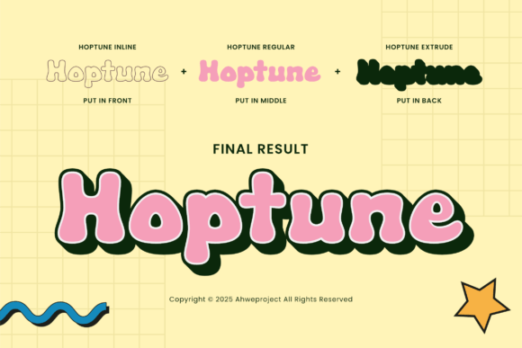 Hoptune Font - Preview 3