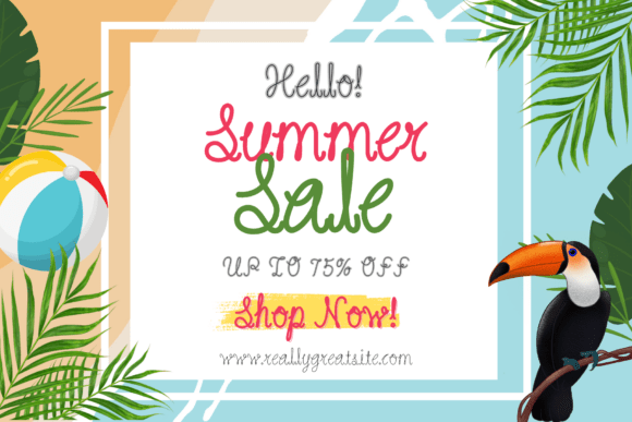 Life‘s a Beach Font PNG with transparent background - Preview 3