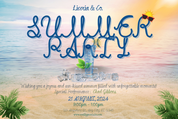 Life‘s a Beach Font PNG with transparent background - Preview 5