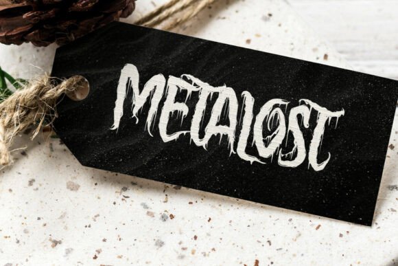 Metalost Font PNG with transparent background - Preview 1