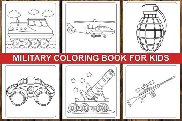 Military Coloring Book for Kids Vol – 2