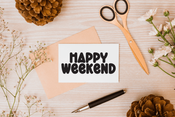 Notes Chubby Font PNG with transparent background - Preview 2