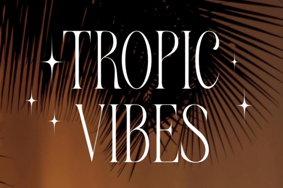 Pearl Tropical Font PNG with transparent background - Preview 4