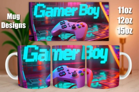 Retro Arcade Gamer Boy Mug