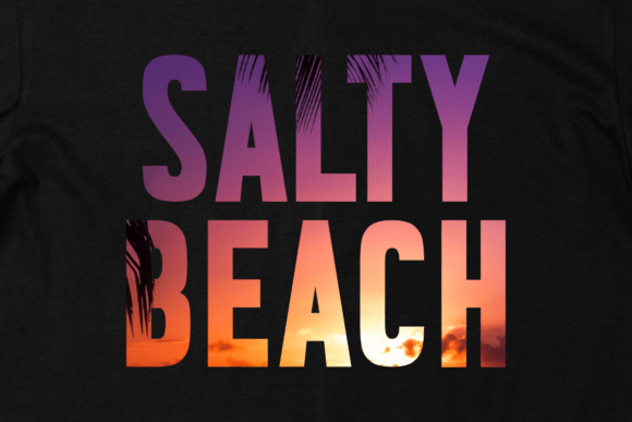 Salt Sand Font PNG with transparent background - Preview 4