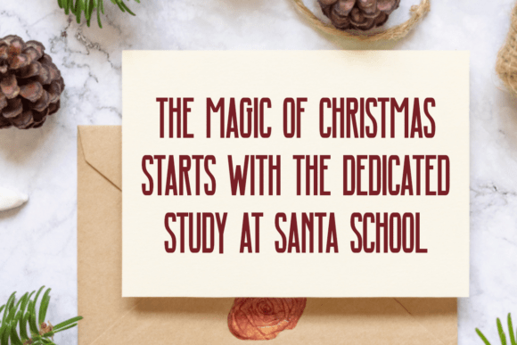 Santa School Font PNG with transparent background - Preview 2