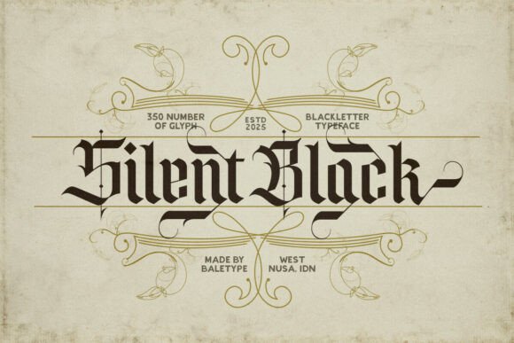 Silent Black font