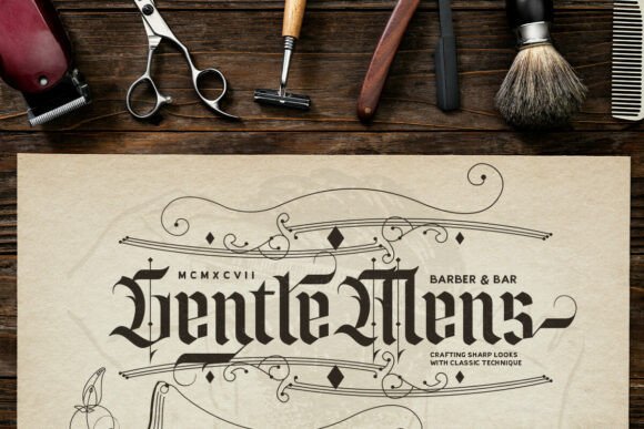Silent Black Font PNG with transparent background - Preview 1