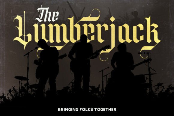 Silent Black Font PNG with transparent background - Preview 5