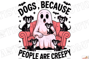 Spooky Halloween Dog Spooky Ghost Png Graphic by Artistic Revolution ...
