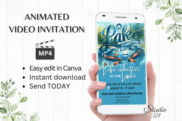 Summer Party at the Lake Invite