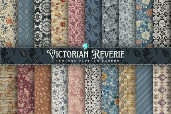 Victorian Reverie Seamless Pattern Paper