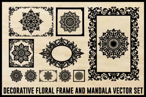 Vintage Floral Laser Cut Ornamental Fram