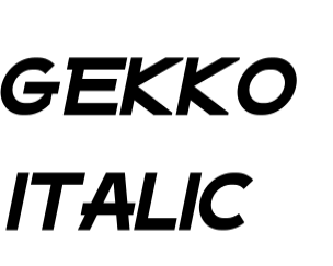 gekko-italic