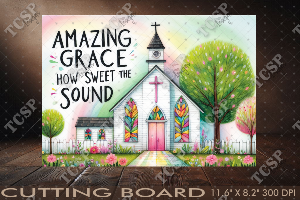 Amazing Grace Cutting Board Graphic by TCSP Designs · Creative Fabrica