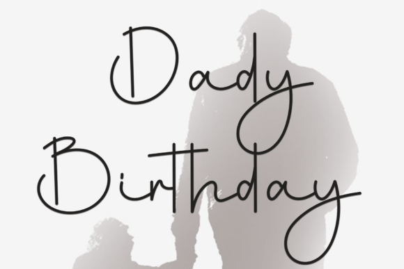 Angelia Birthday Font - Preview 2