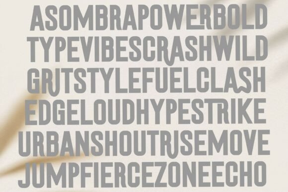 Asombra Font - Preview 4